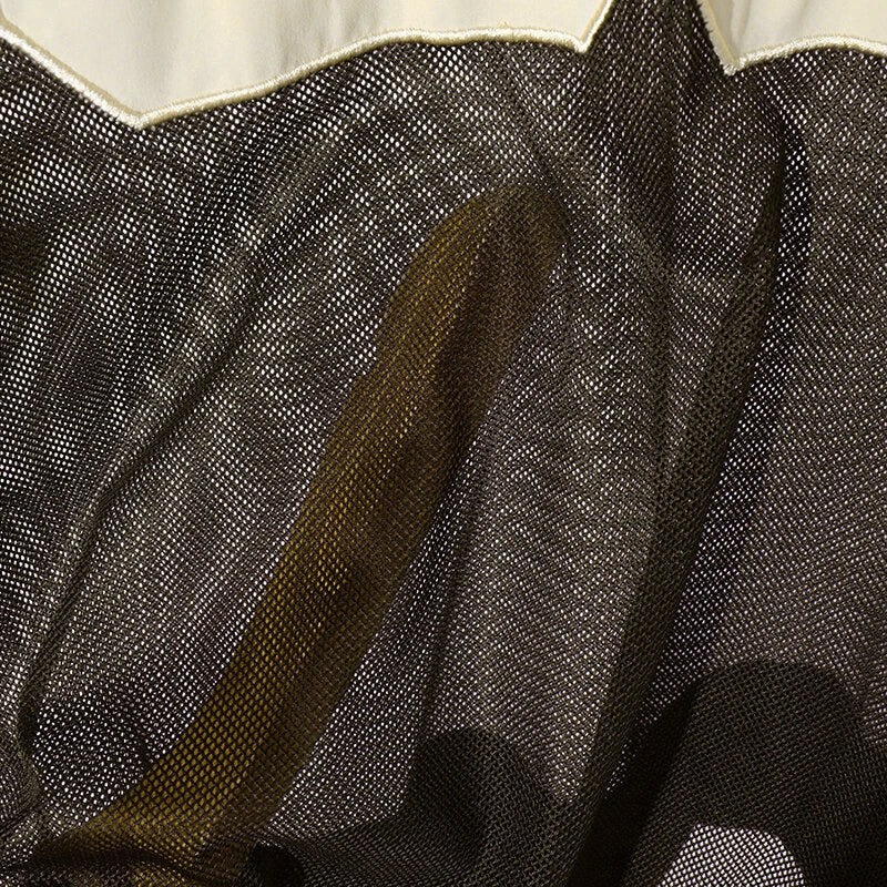 INCERUN Mens Digital Print Textured Long-Sleeve T-Shirt Fashion Mesh Fabric Matching Top Loose Fit Plus Size S-5XL