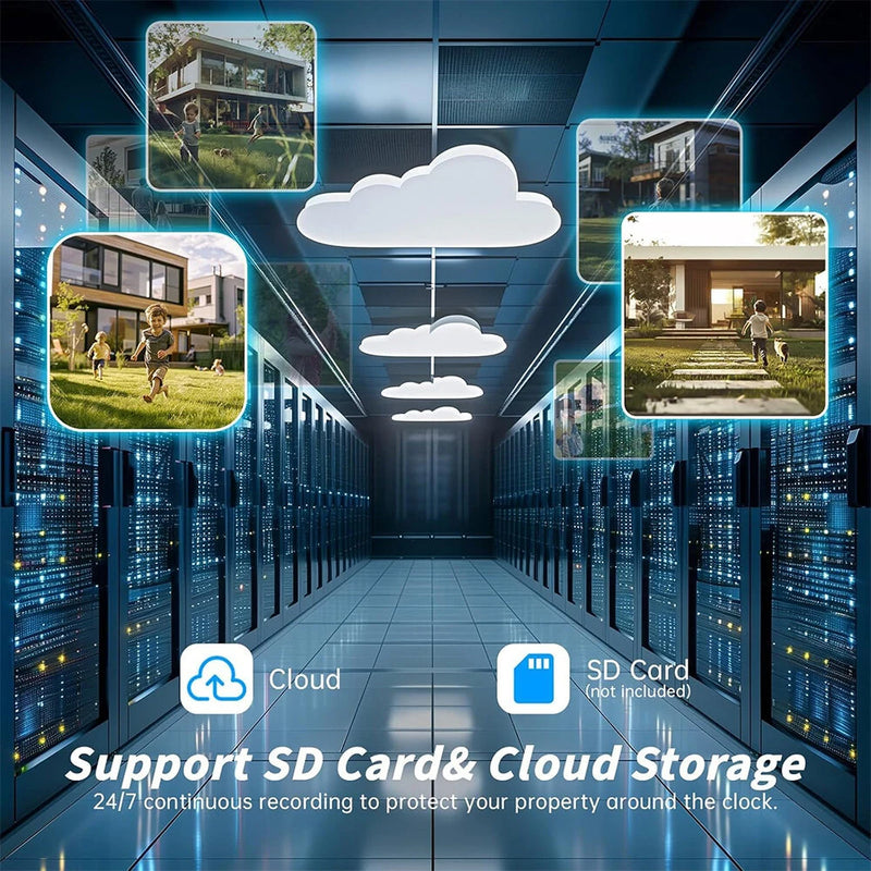 K21 1080P 2MP Wifi PTZ Surveillance Camera 2.4G Wireless Full-color Night Vision Motion Two-way Audio IP66 Waterproof IP Security Camera for Home Security Protection