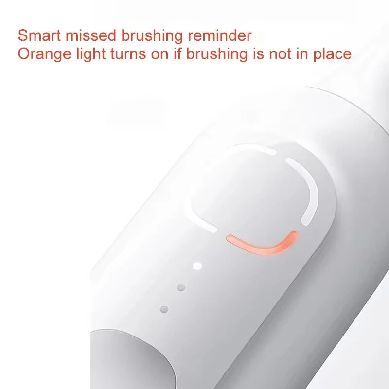 XIAOMI Oscillation Electric Toothbrush with Double Swing Angle Brushing Area Indicator 180-Day Battery Life IPX8 Waterproof 3 Cleaning Modes