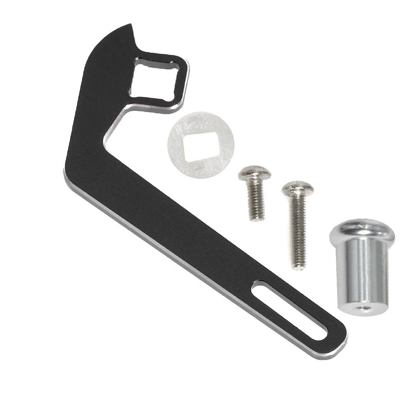 Transmitter CNC Aluminum Alloy Steering Wheel Trigger One-Handed Control Adapter for TRAXXAS TRX4 MAXX UDR Radio Controller