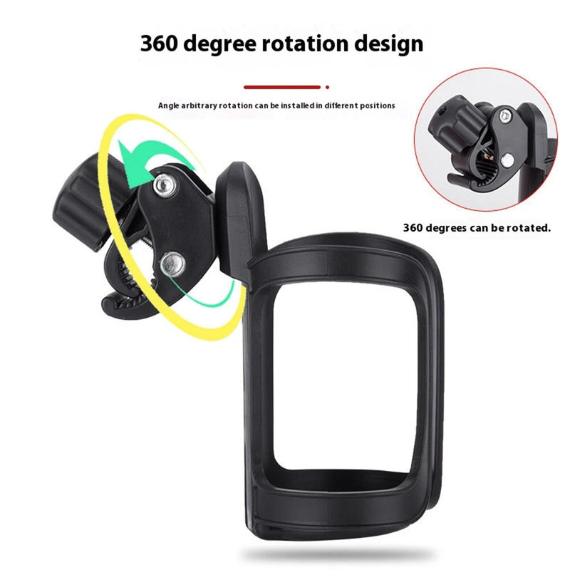 XANES Anti-Slip Bottle Holder for Motorcycle Baby Stroller Bicycle 360 Degree Rotation Lightweight Bike Water Cup Bracket Cage