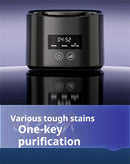 Tevorex Household Jewelry Cleaner with Touch Screen 50KHz 3 Cleaning Modes Ultrasonic Cleaner for Dentures Glasses Watches