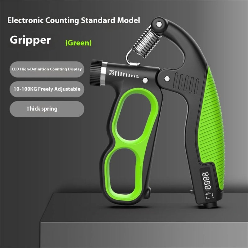 KALOAD 10-100kg Electronic Counting Hand Grip Strengthener Adjustable Muscle Recovery Fitness Hand Strength Exercise