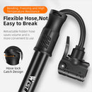 WEST BIKING 100PSI Mini Bicycle Air Pump Portable Hand Pump Hose MTB Mountain Road Universal Schrader Presta Valve Waterproof Tire Inflator for Ball Cycling