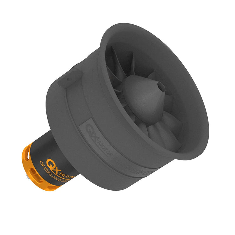 QX-Motor 64mm 12-Blade Ducted Fan EDF Unit CW/CCW With QF2822 2100KV 2300KV 3300KV 4300KV Brushless Motor For RC Airplane Jet