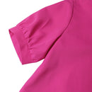 ZANZEA Women's Dresses Summer Vintage Casual Lantern Sleeve Ruffled Trim Square Neck Loose Solid Dress