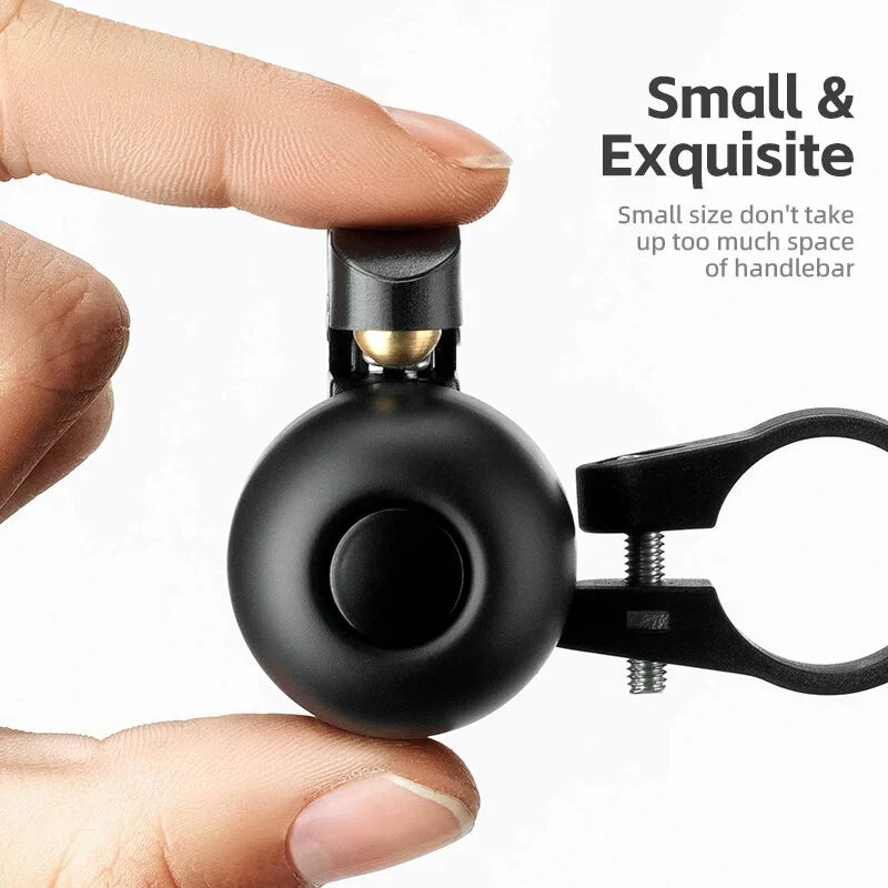 ROCKBROS Bike Bell Copper Alloy Security Alert Waterproof Ring Easy Installation Crisp Bell for MTB Road Bicycle Cycling