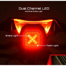 Enfitnix Cubelite III Smart Bike Taillight Brake Sense 400mAh Battery 4 Light Modes USB-C Rechargeable IPX6 Waterproof Wear-resistant Aluminum Shell Bicycle Rear Light for Night Cycling