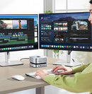 UGREEN CM841 for MacMini Docking Station M2 NVMe SSD Enclosure with 10Gbps USB3.2 / 4K240Hz 2K240Hz DP1.4 / 3.5mm Audio / SD&TF Card Reader Slot for Mac Mini M4 Compatible with Thunderbolt4/5