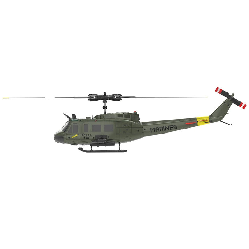 RC ERA C032 UH-1 2.4G 6CH 6-axis Gyroscope 1:48 Scale Huey Altitude Hold Optical Flow Positioning TOF Altitude Hold Flybarless RC Helicopter RTF