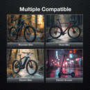 LAOTIE B08 8 LEDs Bicycle Headlight 5000 lm Brightness 500m Distance IP65 Waterproof Type-C Rechargeable Battery Digital Display Protable Flashlight for MTB Road Cycling