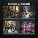LAOTIE B08 8 LEDs Bicycle Headlight 5000 lm Brightness 500m Distance IP65 Waterproof Type-C Rechargeable Battery Digital Display Protable Flashlight for MTB Road Cycling