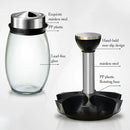 7Pcs Set Rotating Base Spice Seasoning Jar Set Kitchenware Creative Multifunctional Rotating Glass Spice Box Jars Set for Spices Pepper