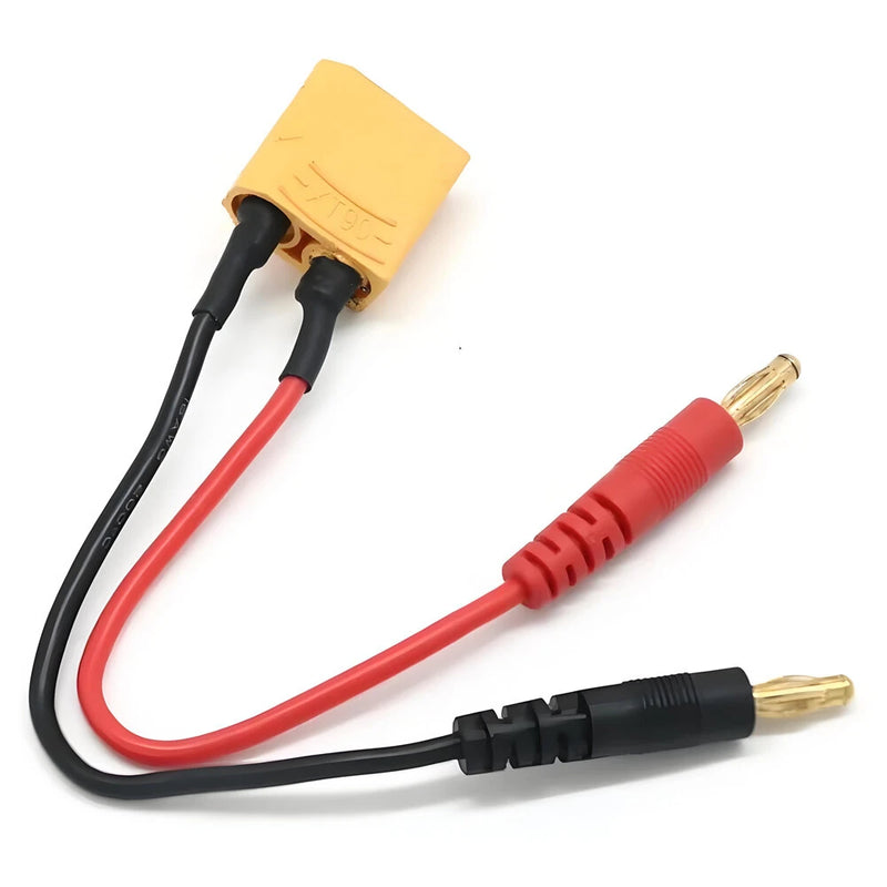 T/XT30/XT60/XT90 to 4.0mm Banana Plug Charging Cable Silicone Wire 14AWG for Lipo Battery