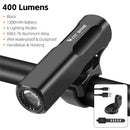 WEST BIKING 1000LM Bicycle Headlight 8 Lighting Modes Aluminium 4500mAh Power Bank Type-C Rechargeable Waterproof Flashlight for MTB Road Cycling