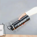 IPRee 600ml Double Wall Stainless Steel Insulated Sports Water Bottle, Leakproof Portable Vacuum Flask for Outdoor Hiking