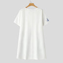ZANZEA Elegant Style Women's Dresses Casual Short Sleeved Party Floral Printed Loose Mini A-Line Dress