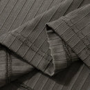 INCERUN Mens Solid Color Rib Knitted Crew Neck T-Shirt Comfortable Breathable Short Sleeve Tshirt for Summer