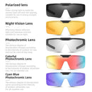 WEST BIKING Flip Up Polarized Cycling Glasses Lightweight HD Sunglasses Fit Over Myopia Bike Riding Driving Goggles Outdoor Travel Fishing Eyewear