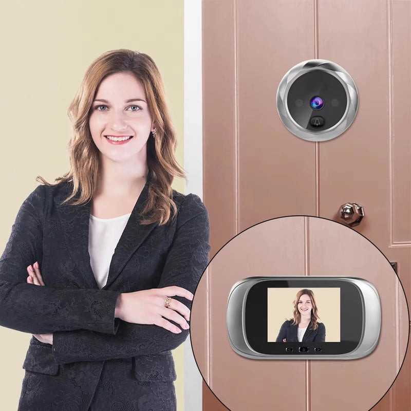 DD1 Digital Door Viewer Peephole Door Camera Doorbell 2.8-inch Night Vision Photo Shooting Digital Door Monitoring for Home Security