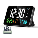 LED Graffiti Clock Automatic Time Calibration Wifi Temperature And Humidity Atomic Clock Mirror Clock  Four Levels of Brightness Adjustment