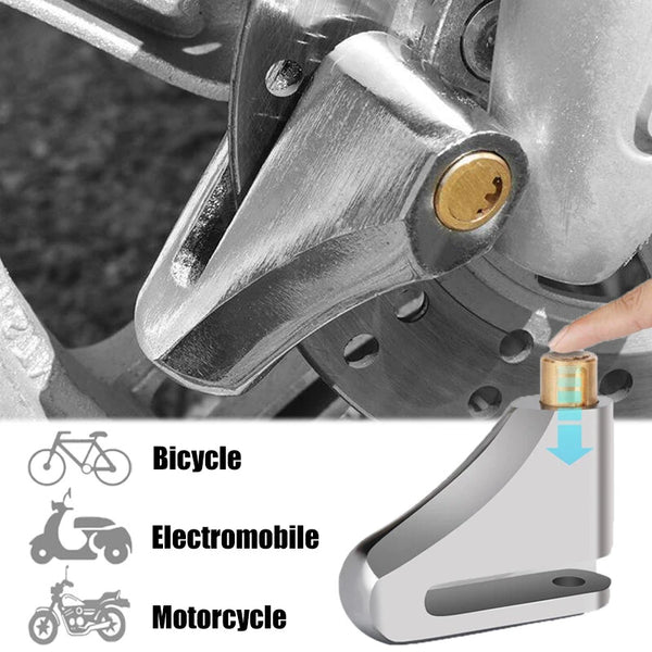 XANES Universal Portable Motorcycle Disc Brake Lock with Keys Alloy Steel Waterproof Anti-Theft Lock for Motorcycles Electric Vehicle