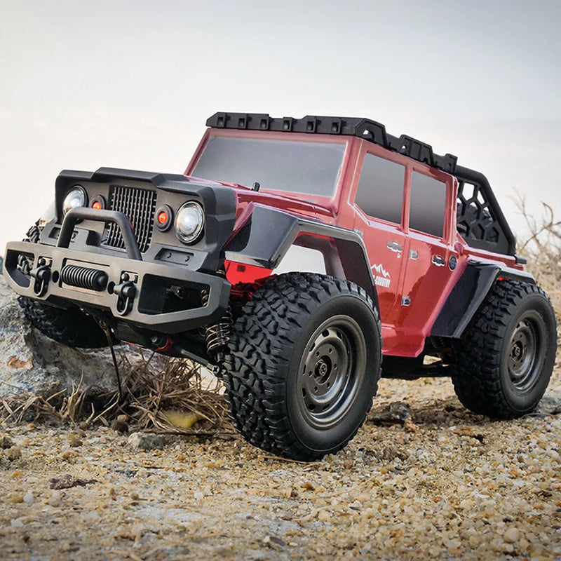 SCY 16104 1/16 2.4G 4WD RC Car Led Headlights High Speed Off Road Desert Truck Vehicle Models