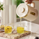 Zemkon 800W Electric Tea Kettle Health Pot Multifunctional Constant Temperature Pot Household Kettle Thickened Glass Automatic Teapot