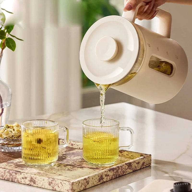 Zemkon 800W Electric Tea Kettle Health Pot Multifunctional Constant Temperature Pot Household Kettle Thickened Glass Automatic Teapot