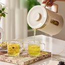 Zemkon 800W Electric Tea Kettle Health Pot Multifunctional Constant Temperature Pot Household Kettle Thickened Glass Automatic Teapot