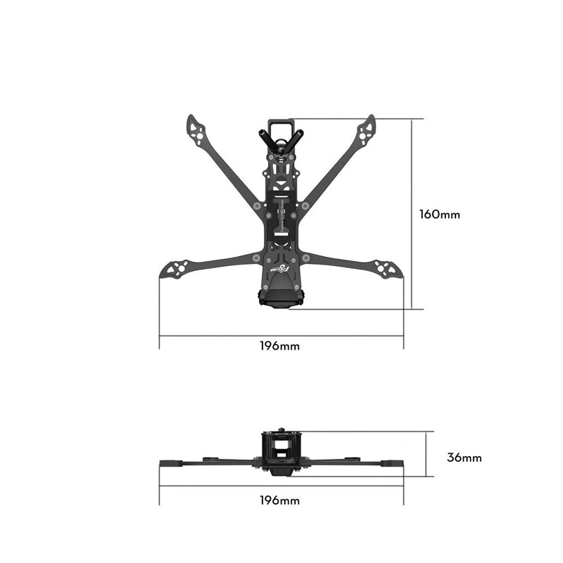 Flywoo Explorer LR 4 Deadcat 4 Inch Long Range Frame Kit Support DJI O4 / O4 PRO Air Unit for DIY FPV Racing Drone