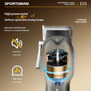 SPORTSMAN Professional Electric Hair Clipper LCD Display 1500mAh USB Rechargeable Salon Electric Hair Trimmer