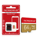 Microdrive Micro TF Card 32G 64G 128G 256G Class 10 High Speed Mini SD Card Flash Memory Card for Smartphone Driving Recorder Camera