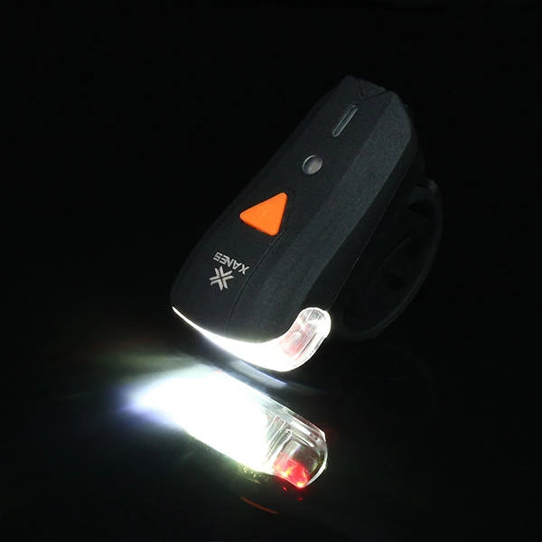 XANES 600LM German Standard Bike Front Light 500LM USB Rechargeable LED Bike Taillight Set