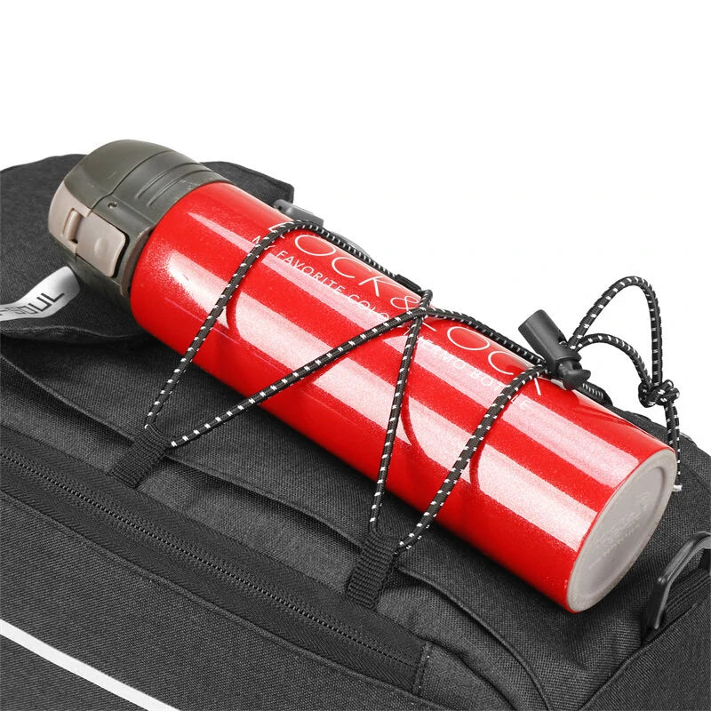 B-SOUL Bicycle Rear Seat Bag Waterproof Pannier Trunk Bags Back Rack Rear Seat Bag Multifunctional Cycling Luggage Shoulder Handbag