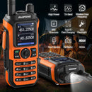 Baofeng UV-21 PRO L V2 Walkie Talkie Tri-band Long Range Portable Ham Radios Type-C Rechargeable Amateur Two-Way Radio for Hunting Hotel EU Plug