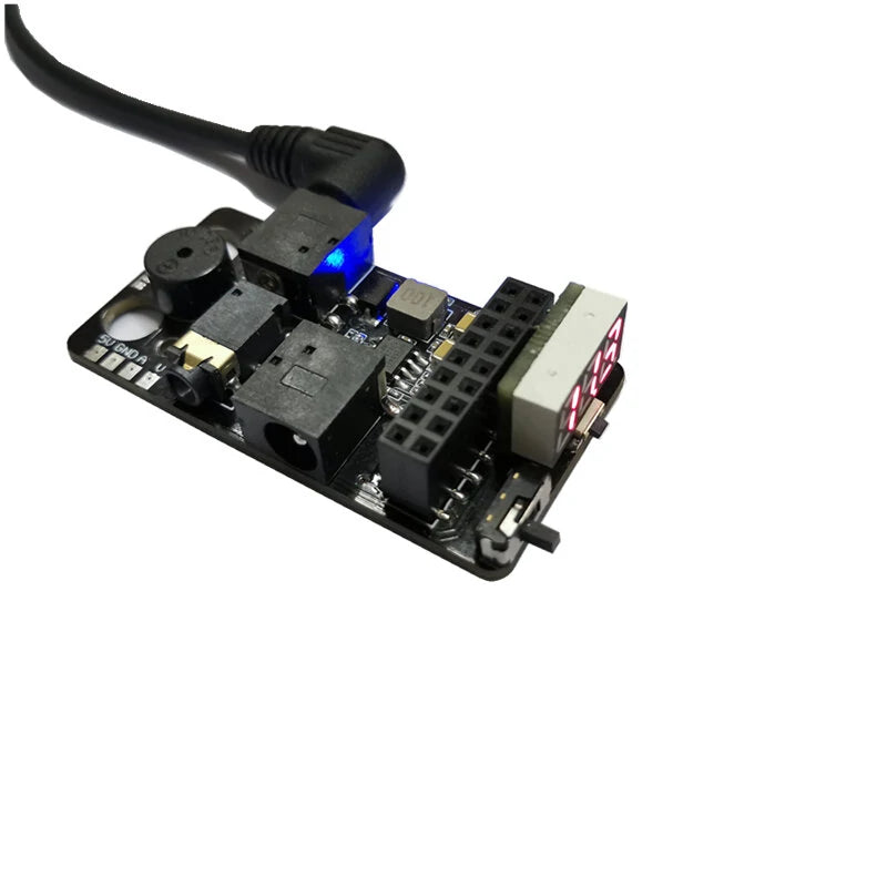 URUAV 5.8G RX PORT 3.0 PLUS Digital to Analog Receiver Board Adapter Metal Mounting Case Shell Combo with Low Voltage Alarm for DJI V1 V2 Fatshark FPV Goggles