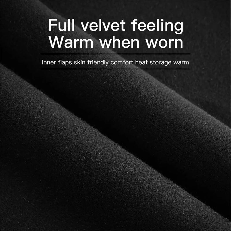 VILICO 1 Pair of Warm Winter Gloves Men Women Outdoor Sports Touchscreen Non-Slip Cycling Gloves Thin Edition with Velvet-L/XL