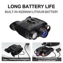 IPRee NV8360 4K 36MP Infrared Night Vision Binoculars 4500mAH Battery 8X Digital Zoom 500 Meters Darkness Goggles with Tactical Flashlight