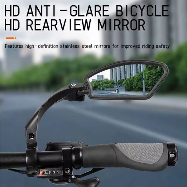 BENGGUO 1pcs MTB Reflection Mirror 360 Rotatable HD Rearview for 20-24mm Handlebar Diameter Bike Riding Accessories