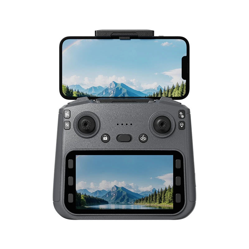 LYZRC L600-1 PRO MAX GPS 5G WiFi FPV with 5.9inch LCD Screen Controller 4K HD Dual Camera 3-Axis EIS Gimbal 360 Obstacle Avoidance Brushless Foldable RC Drone Quadcopter RTF