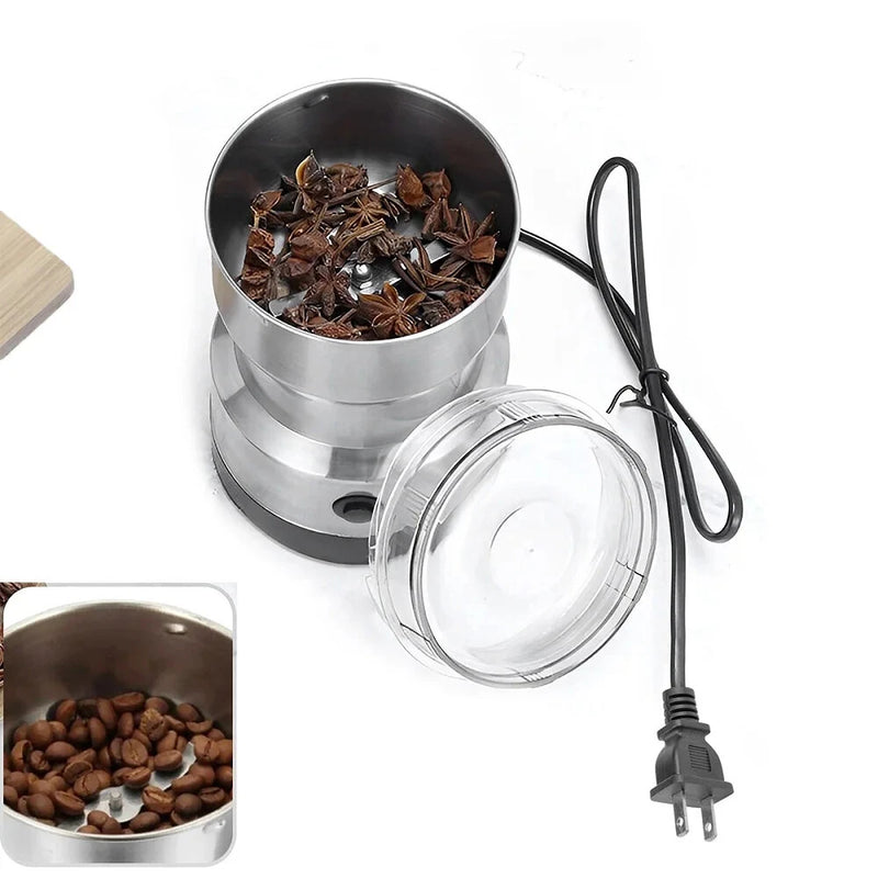 Home Kitchen Electric Milling Machine Multipurpose Electric Coffee Bean Grinding Tool Stainless Steel Milling Machine for Seeds Spices Herbs Nuts Coffee Grinder