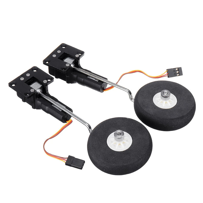 Metallic Worm-type Electronic Retractable Landing Gear for Small Real Electric Fixed-wing RC Aircraft Airplane