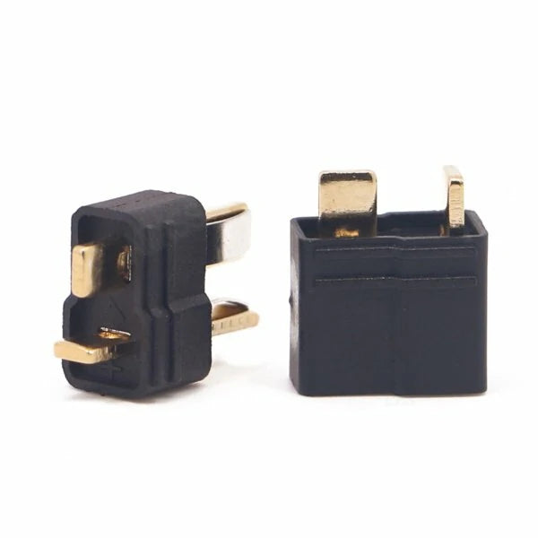 Amass AM-1015B Anti-Slip Black T Plug Connector Male & Female 1 Pair for RC Lipo Battery