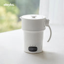 olayks Portable Folding Electric Kettle 0.6L Home Portable Travel Electric Kettle Insulation Kettle