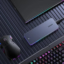 UGREEN CM777 20Gbps M.2 NVMe SATA SSD Case RGB Lighting Dual Protocol SSD Enclosure Adapter USB 3.2 Gen2 High Speed External Solid State Enclosure