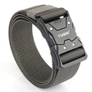 1Pc Popvcly Belt Metal Buckle Quick Release Belt Casual Tooling Training Belt Men's Pants Belt