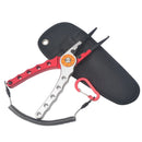 ZANLURE Fishing Pliers Line Cutter Split Ring Multi-Purpose Cutter With Coiled Lanyard Buckle Tool For Outdoor Saltwater Freshwater Fishing