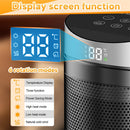 Tevorex 220V 1500W Smart Space Heater with Touch Screen & Remote Control, Automatic Temperature Control, Overheat & Tip-Over Protection for Home or Office