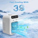 Speed Adustable Air Conditioner Cooling Fan 500ml Tank Personal Air Conditioning Air Cooler Mini Rechargeable Fan for Camping Office